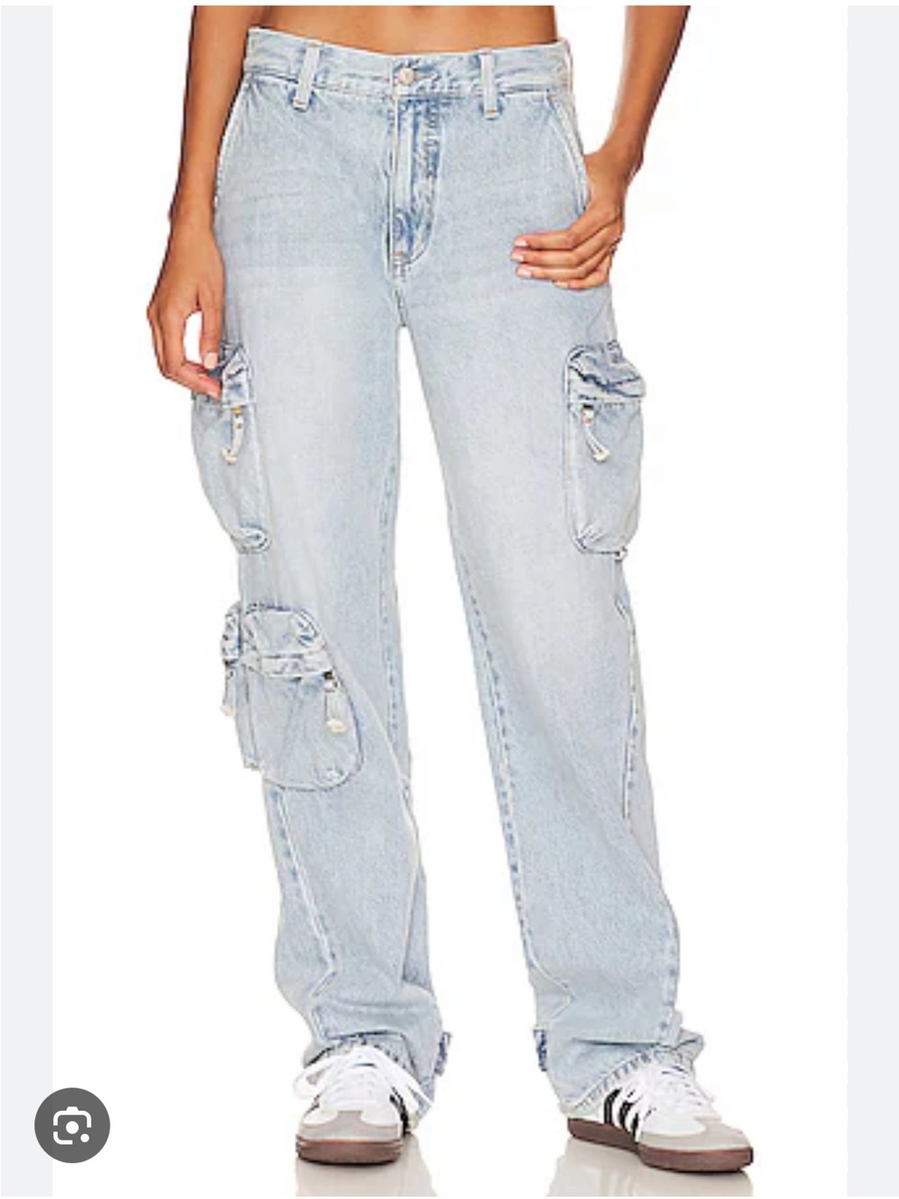 Pistola Bobbie Utility Cargo Balloon Jeans sz 26